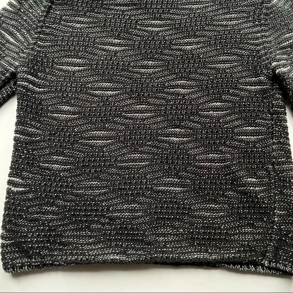 Maje Melodie Jacquard Metallic Open Knit Sweater / Size 1 / Small - Picture 11 of 13